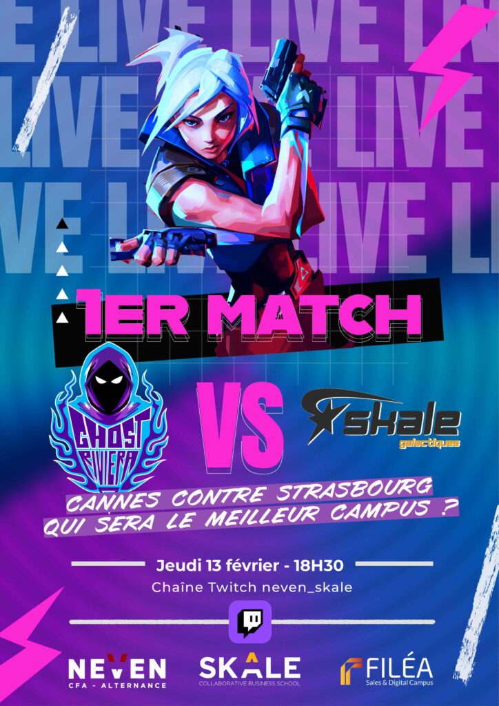 SKALE France lance son premier match e-sport : Cannes vs Strasbourg !